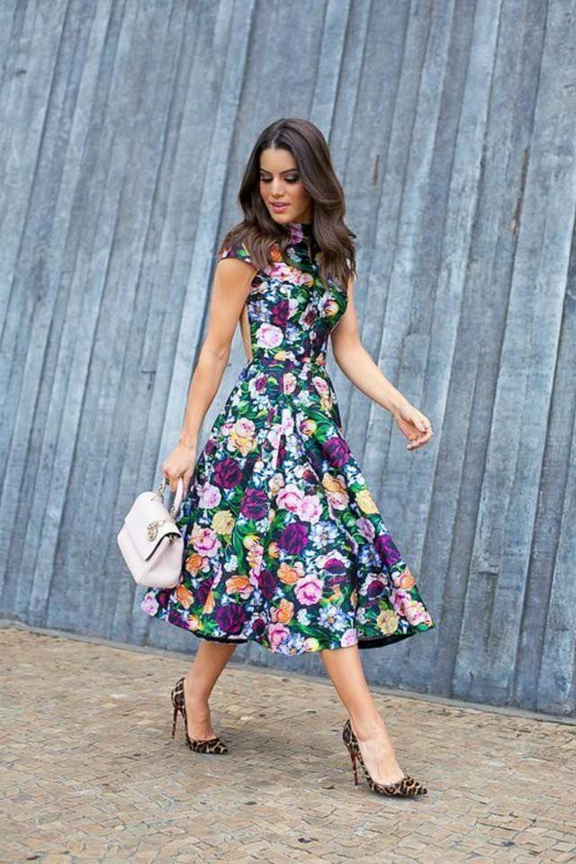 What fashion options with floral print look the most interesting??