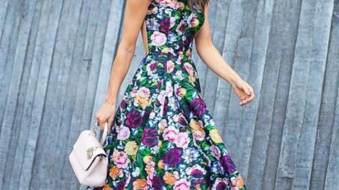What fashion options with floral print look the most interesting?