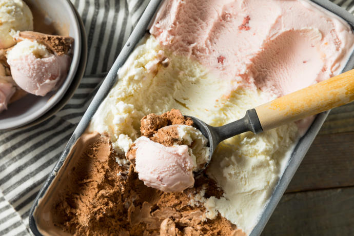 Whats the first flavor you try when eating neapolitan ice cream?