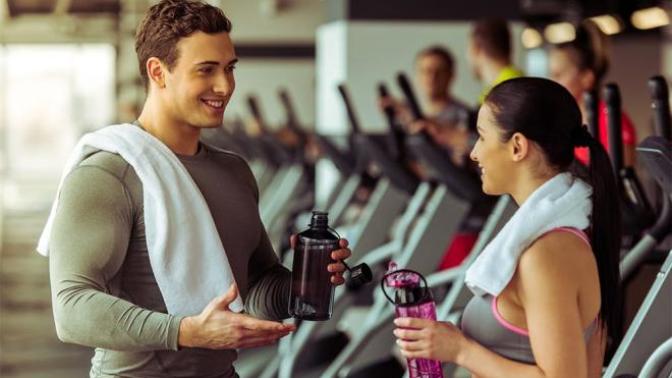 Do you mind if guys talk to you at the gym?