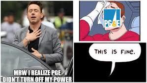 What are your thoughts on the California power outages?