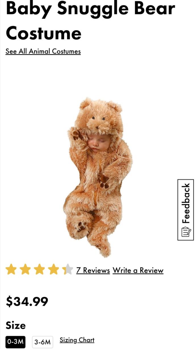Should a baby wear a costume for Halloween?