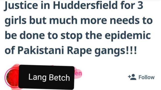 Why is the racist islamaphobic English people persecuting Pakistani men for our culture?