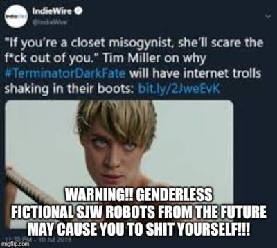 Was Terminator Dark Fate a left wing SJW propaganda piece that went too far?