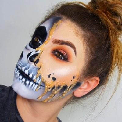 Have you ever tried doing Halloween make-up/face paint instead of wearing a mask or just costume pieces?