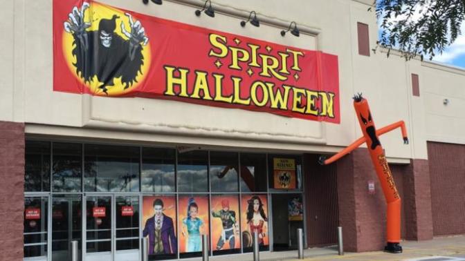 What is the most interesting costume option from the Halloween spirit store in 2019 and what are you dressing up for Halloween if you are doing so?