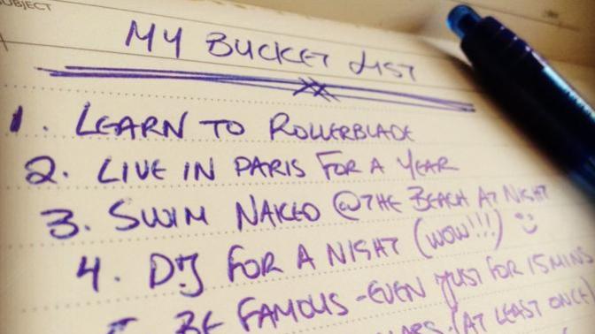 What are the three most important things on your bucket list?