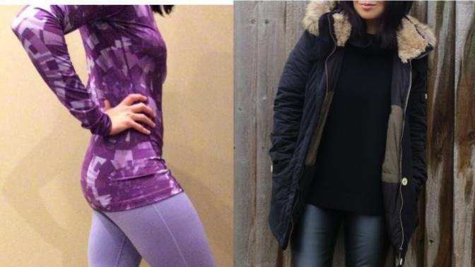 Can you tell at all that I'm wearing purple underwear under my outfit?