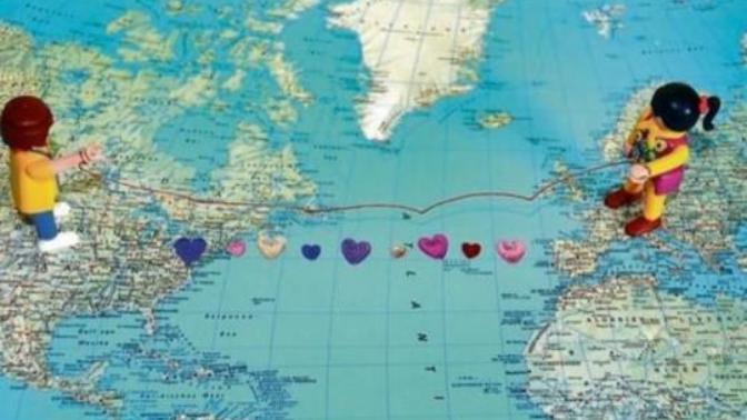Is it more likely that people, who met in the same country/region stay together?