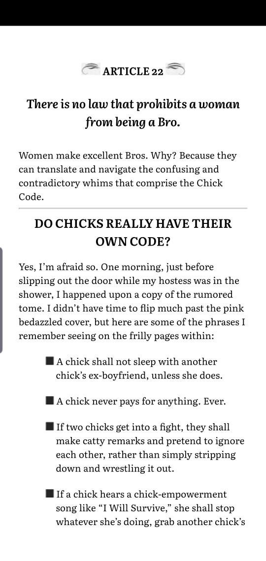 Whats in the girl code?