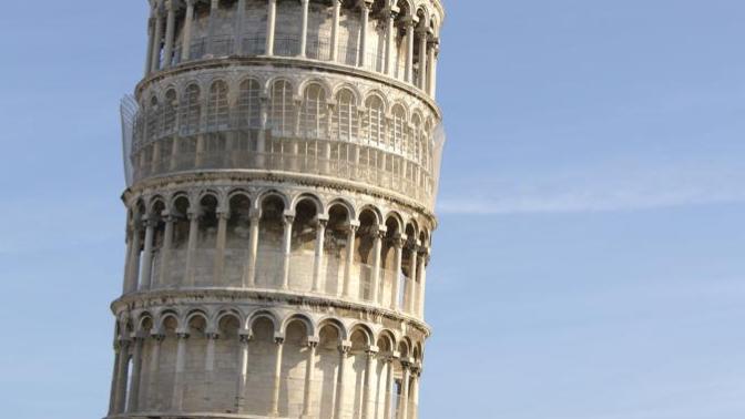 Should the leaning tower of pizza be fixed?