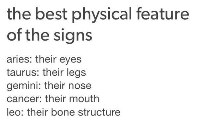 Is this really your best physical feature?