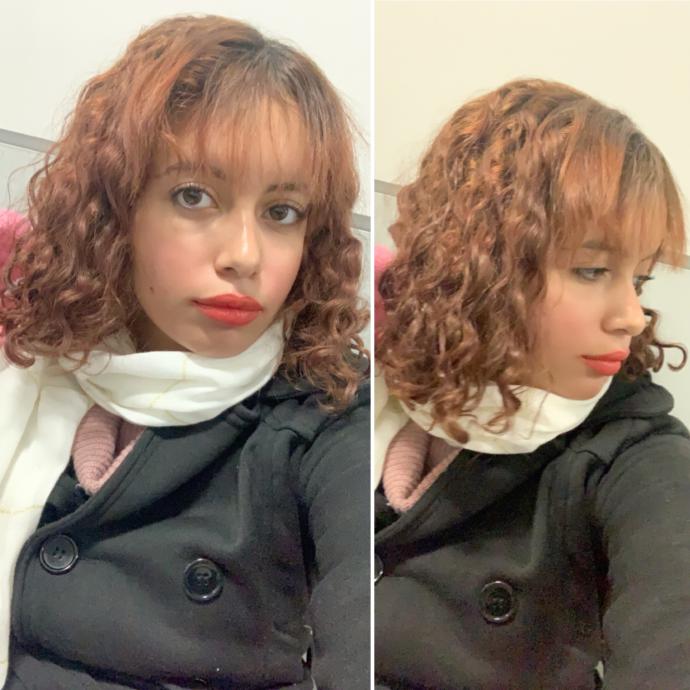 Short curly hair with bangs (no straightening ) is it cute or out of style?