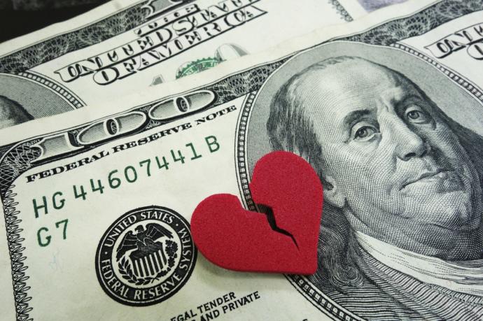 If most divorces happen because of financial problems, does that mean that most marriages were done for financial reasons as a convenience?