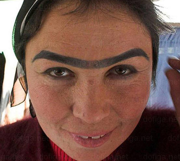 What's up with the eyebrow deformation fetish?