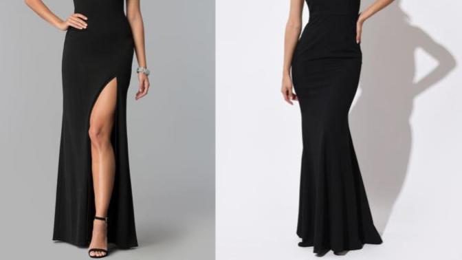 Do you think long dresses look better with or without a slit?