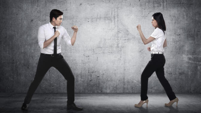 Do you think if a woman punches a man, he should punch her back?