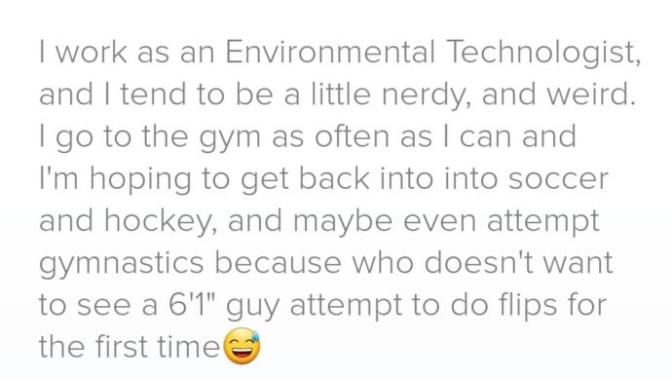 Any tips for my dating profile?