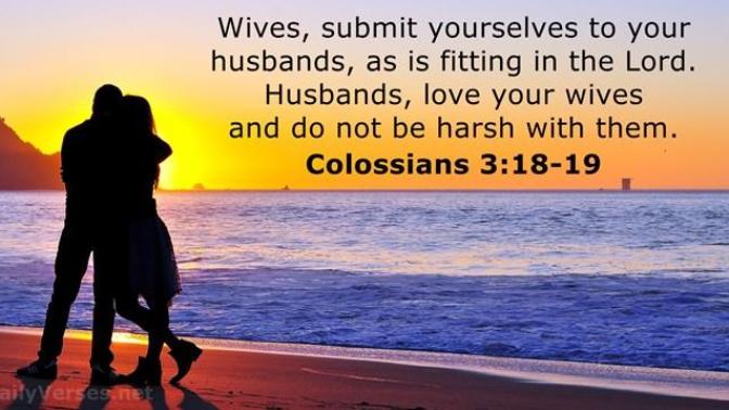 Does a wife have to submit to her husband?