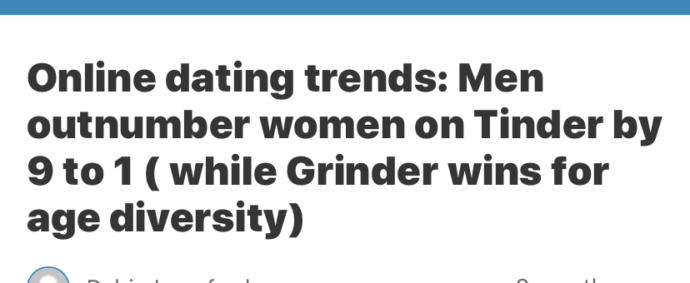 What is your match rate like on Tinder? Are women just really picky on dating sites?