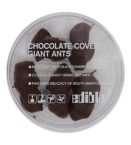Has anyone ever given you something to eat and then told you that something was in it that you didn't like? ... how about chocolate covered insects?