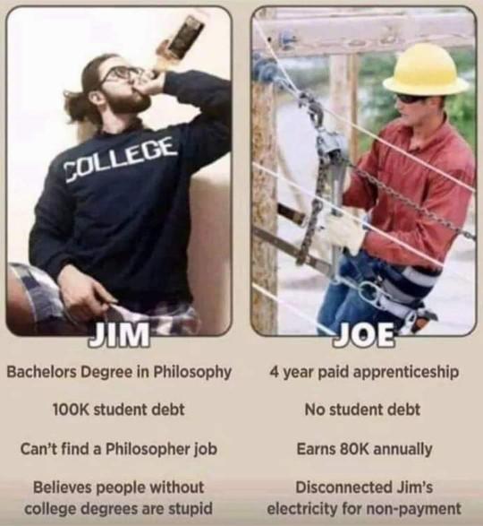 Is an education overrated or underrated?