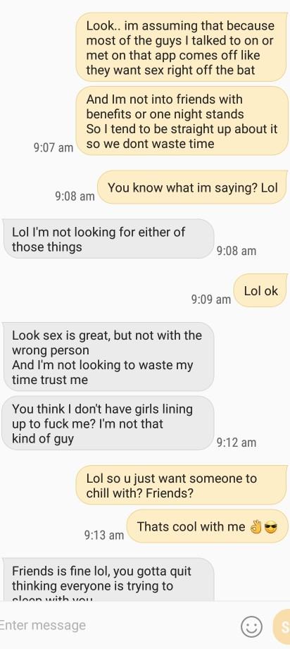 Why would he still talk to me if Im not his type?