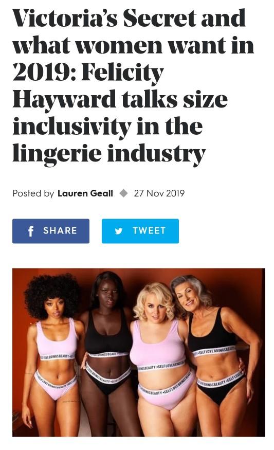 Is it just me or do of these feminist lingerie campaigns come across as abit racist?