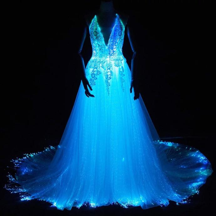 What do you think of a glow light wedding dress?
