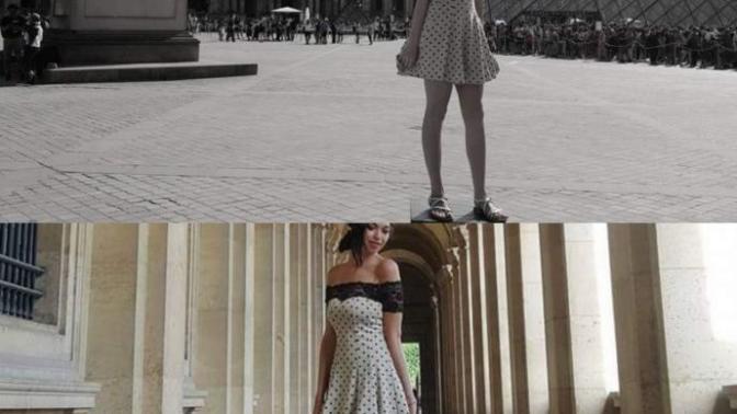 My friend went to Paris and dressed like this. What do you think locals thought of her lol?