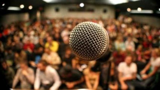 What are good ways to get over my fear of presenting and speaking up in school?
