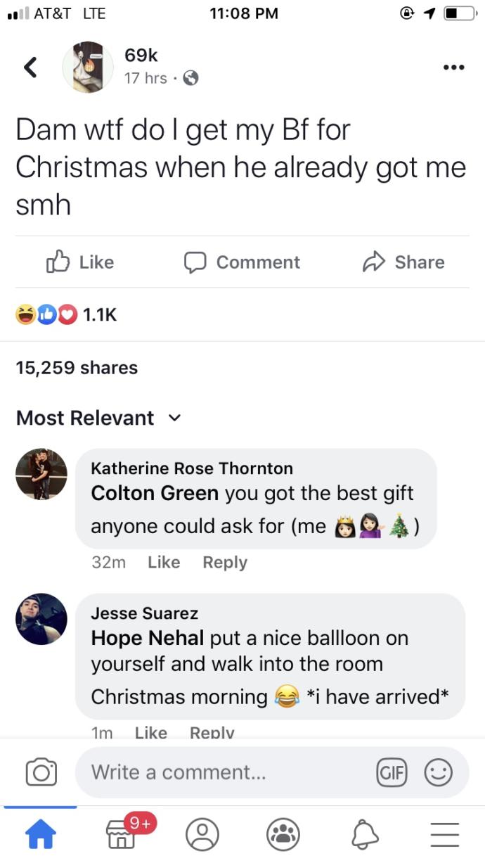 How would you feel if your girl posted this on social media for the world to see?