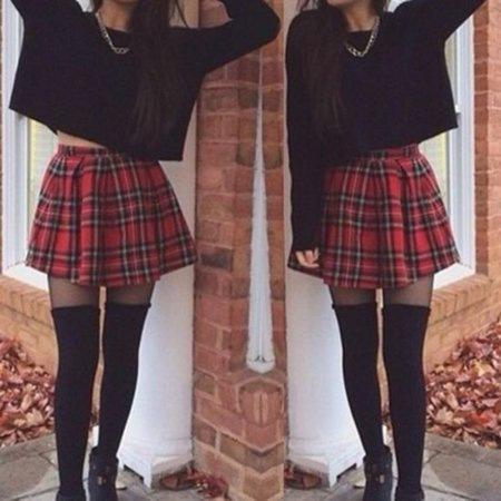 Are plaid skirts appropriate for a grown woman?