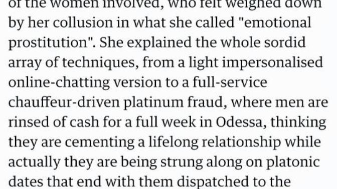 What do you know about Emotional Prostitution?