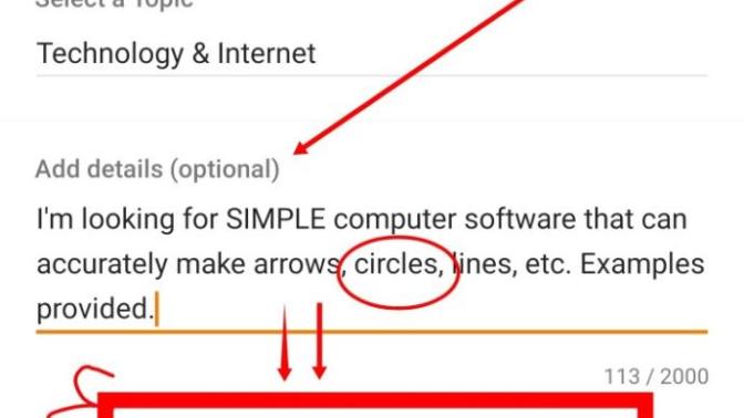 Simple computer software to make arrows?