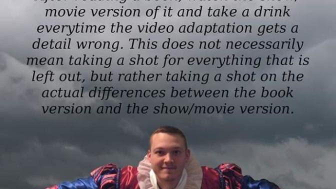 What do you think of this drinking game I came up with?