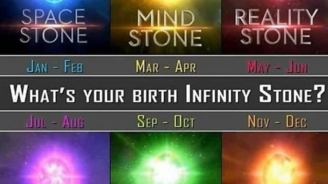 What is your birth infinity stone? Pick one from the picture?