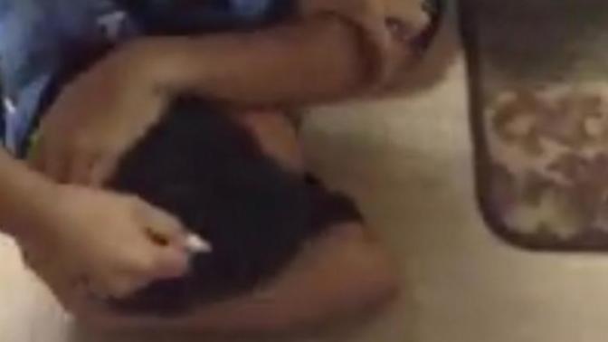 This is how my Sister hits her son is it normal?