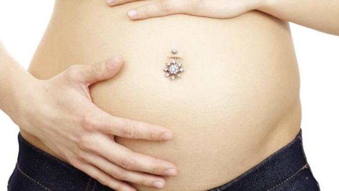 Have you ever seen a pregnant woman with a belly ring?