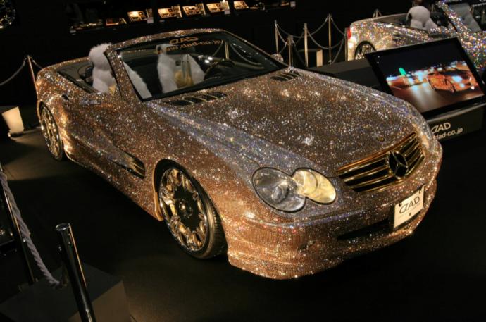 Gold Diamond Mercedes SL 600 (300,000 diamonds)