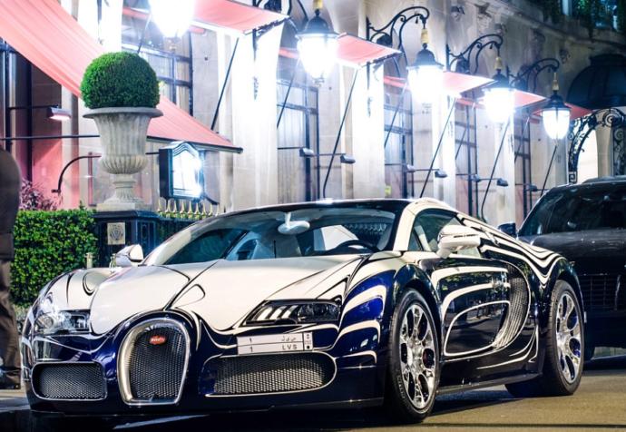 Bugatti Veyron LOr Blanc ( Its made with porcelain. Bugatti calls it LOr Blanc, or white gold. )