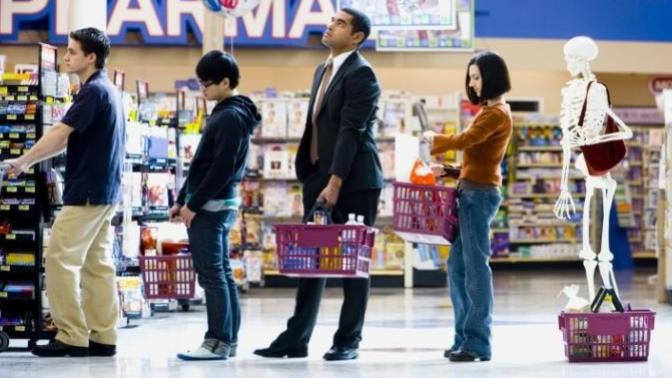 Who do you think holds up the lines at checkout counters the longest?