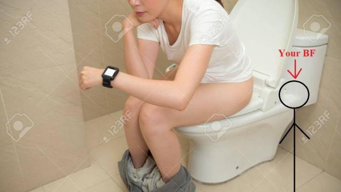 Girls, would you be ok if your boyfriend watched you poop (Image given) ?