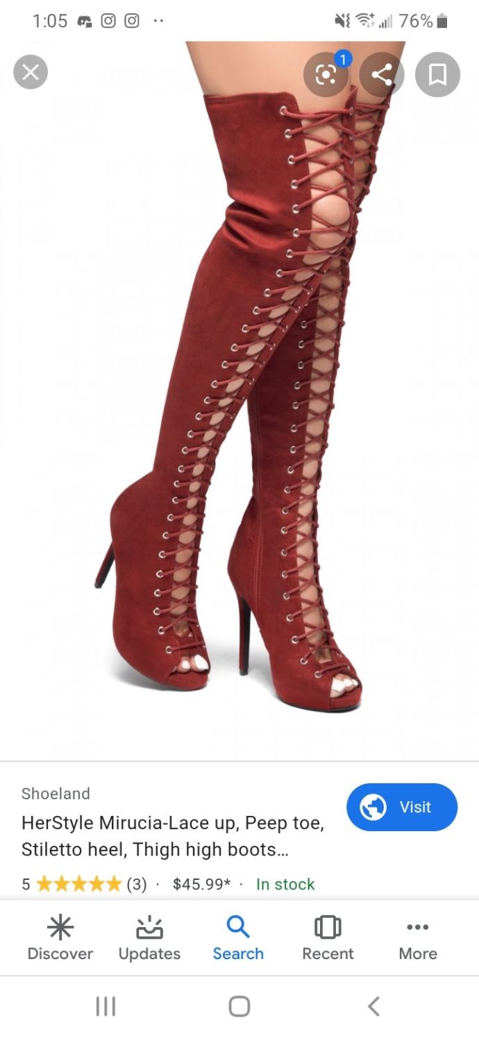 Do you like thigh high boots? What impression do you get from them?