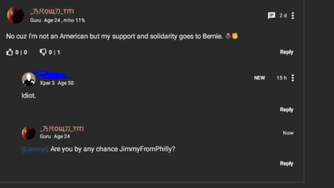 Why do people on GaG gets irritated when someone says they support Bernie Sanders?