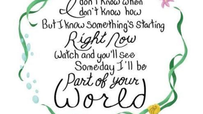 What's your favourite Disney song lyrics?