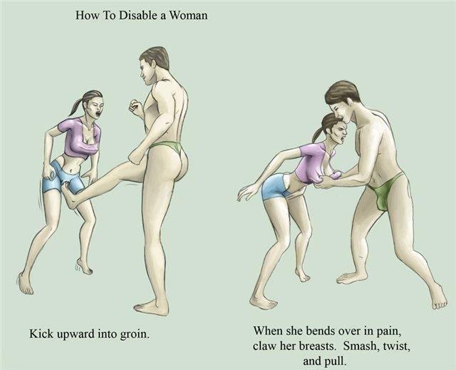 Aren’t women naturally better fighters the men?