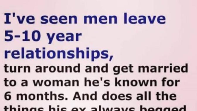 Guys (ladies as well) do u agree with this statement? Also would u rather marry someone u have history with or someone brand new?