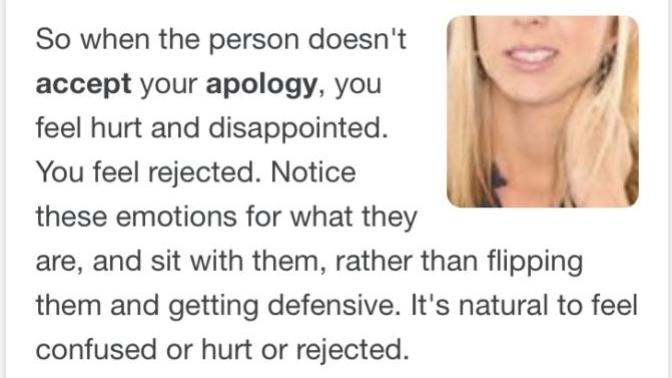 Opinions on someone who won't accept your apology?