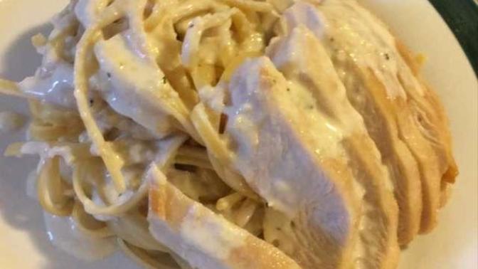 How does my chicken Alfredo look NOW?